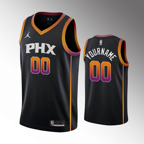 Men's Phoenix Suns Active Player Custom Black Stitched Jersey